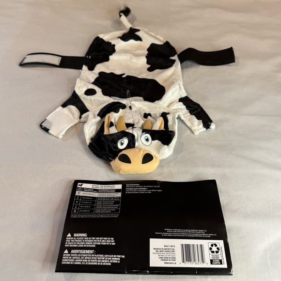 Vibrant Life black & white cow-print Halloween costume for dog or cat Size XS - Picture 4 of 9